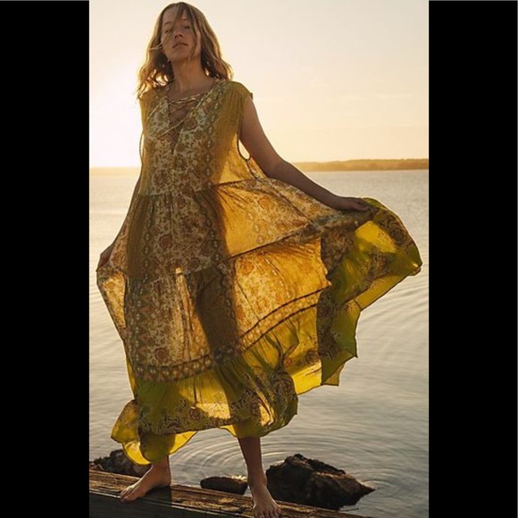 Free People Hanalei Bay Lace-up Midi Dress - Picture 6 of 13